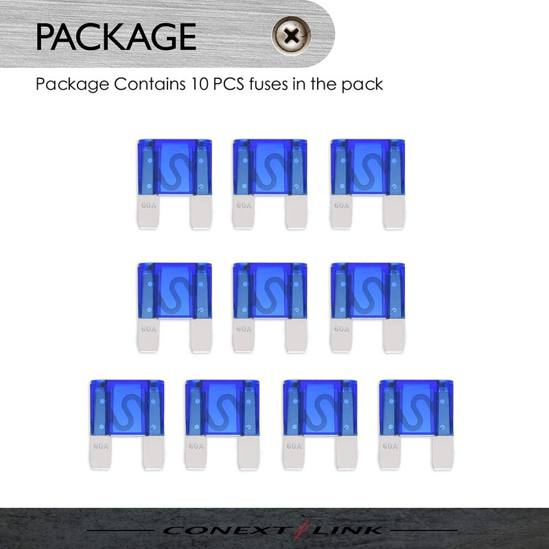 Conext Link MAXI60-10 Nickel 60Amp MAXI Fuse 10 Pack - Image 5